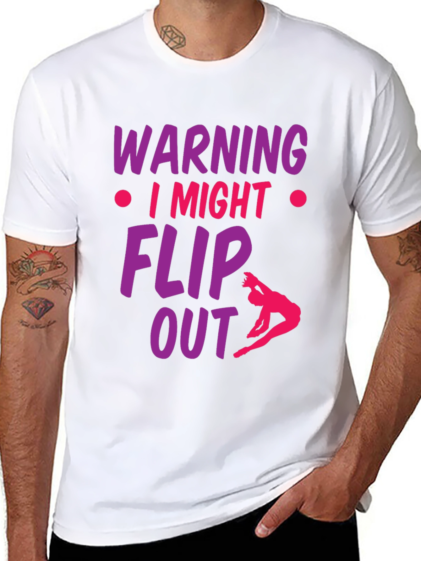 Warning I Might Flip Out Gymnast T-Shirt