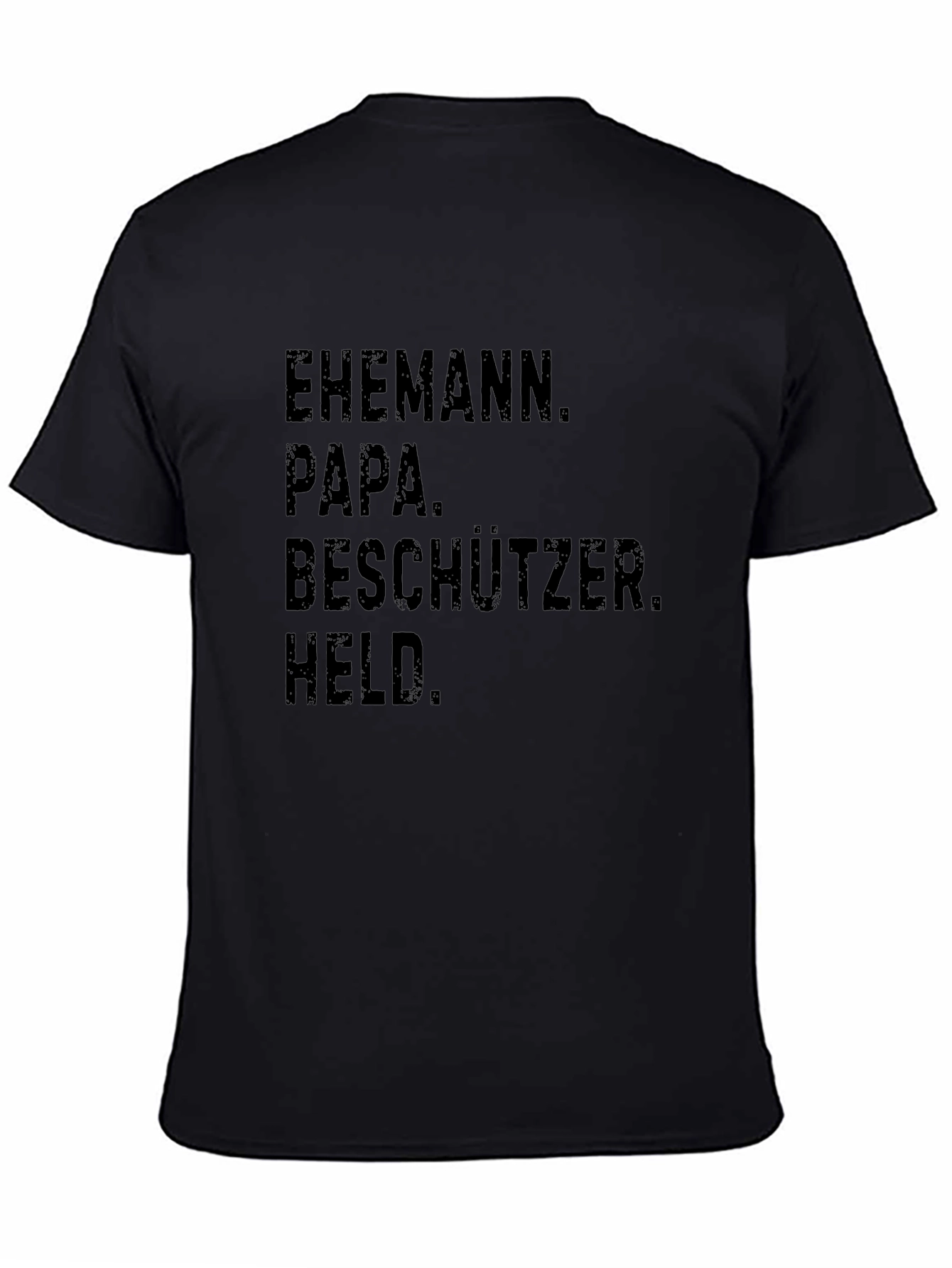 Husband Papa Protector Hero Mens T-Shirt
