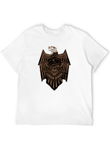 Skull Eagle Graphic Tee - Mens Black T-Shirt