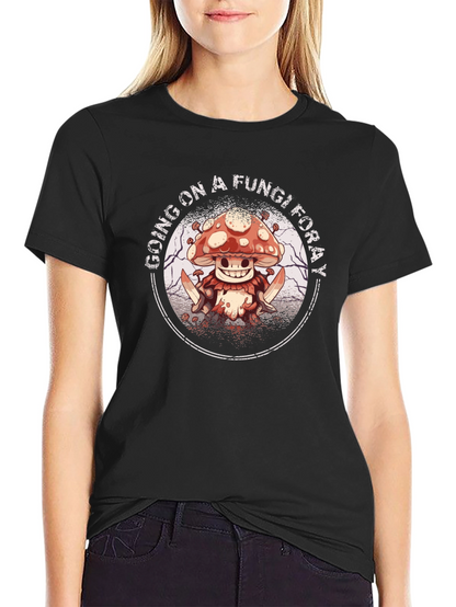 Fungi Foray Graphic Tee - Edgy Mushroom Design