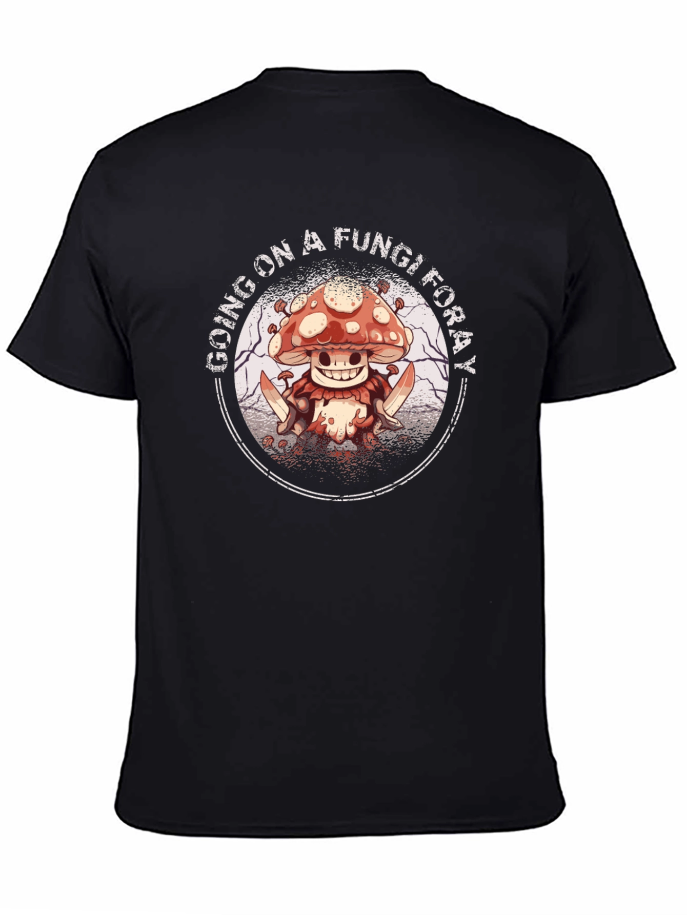 Fungi Foray Graphic Tee - Edgy Mushroom Design