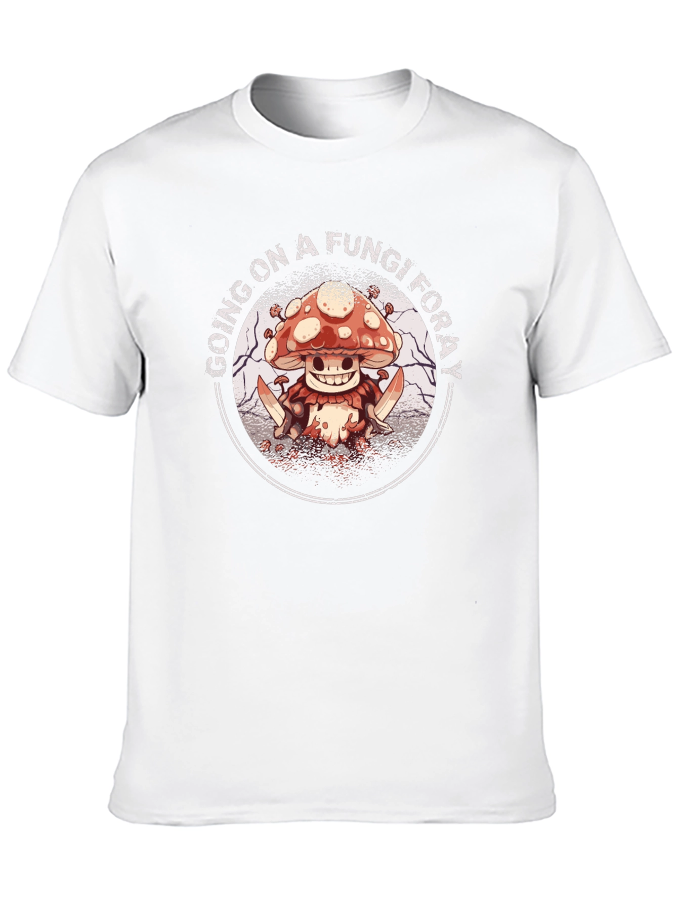 Fungi Foray Graphic Tee - Edgy Mushroom Design