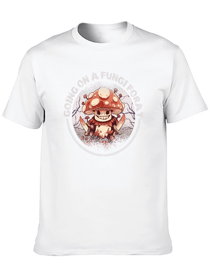 Fungi Foray Graphic Tee - Edgy Mushroom Design