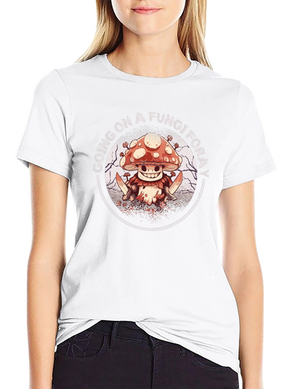Fungi Foray Graphic Tee - Edgy Mushroom Design