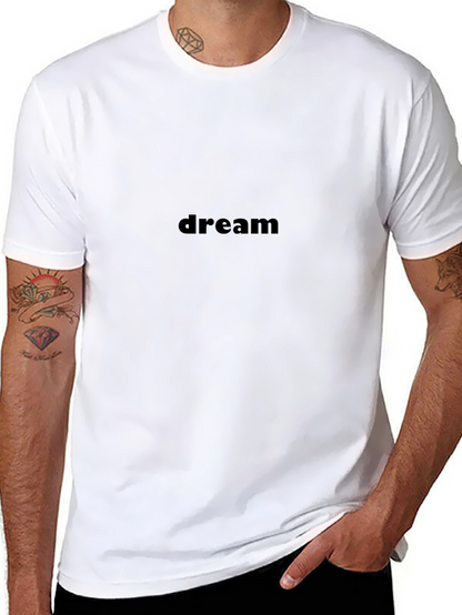 Dream Black Cotton Tee - Stylish & Comfortable