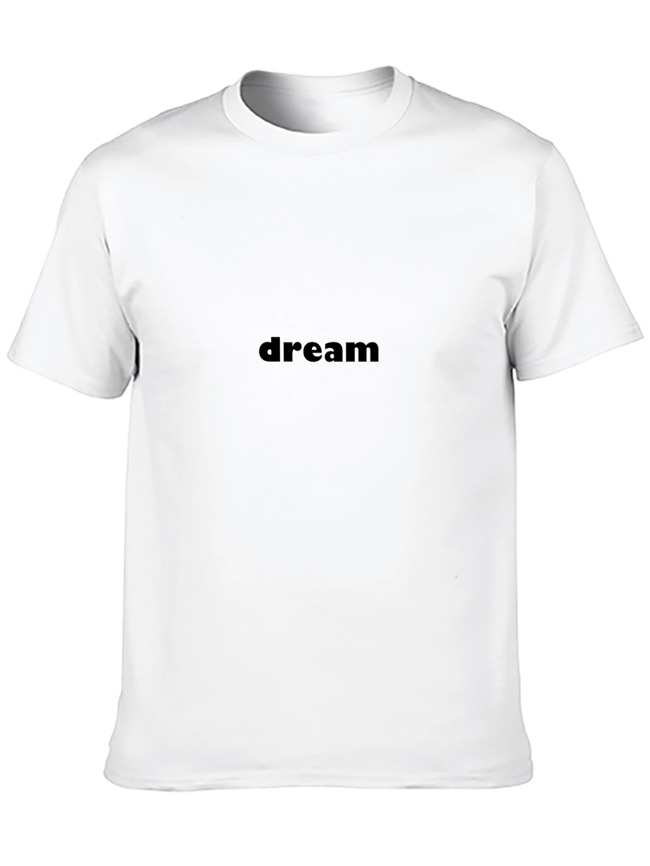 Dream Black Cotton Tee - Stylish & Comfortable