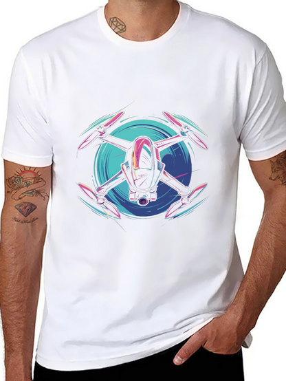 Drone Graphic Tee - Modern Tech Style