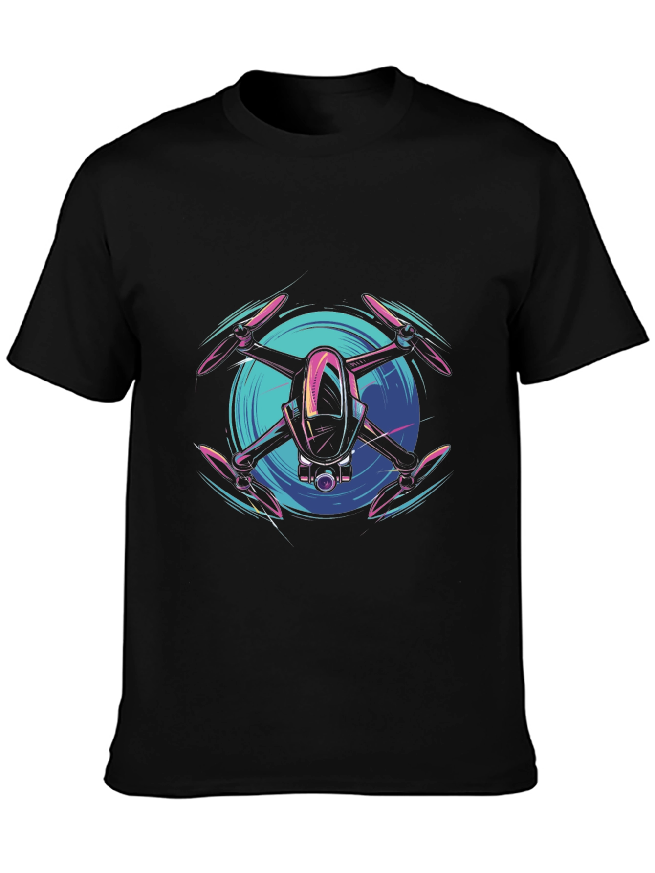 Drone Graphic Tee - Modern Tech Style