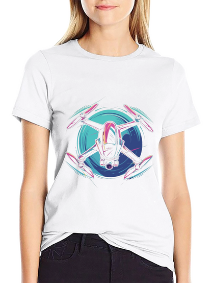 Drone Graphic Tee - Modern Tech Style