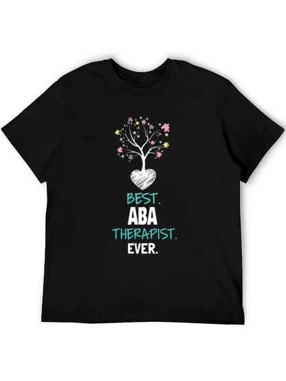 Best ABA Therapist Ever T-Shirt Autism Awareness