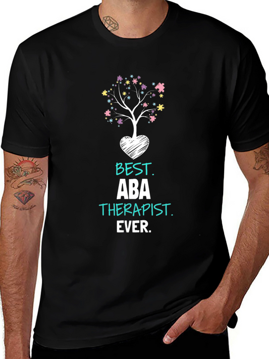 Best ABA Therapist Ever T-Shirt Autism Awareness