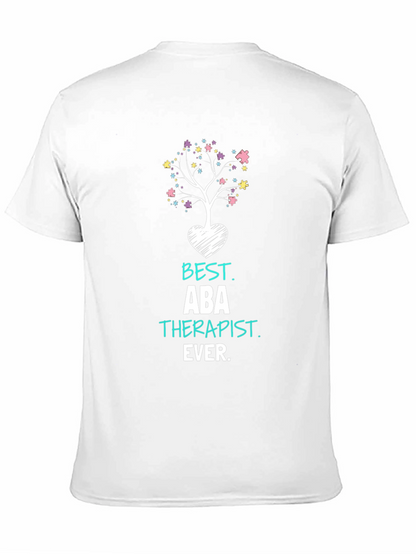 Best ABA Therapist Ever T-Shirt Autism Awareness