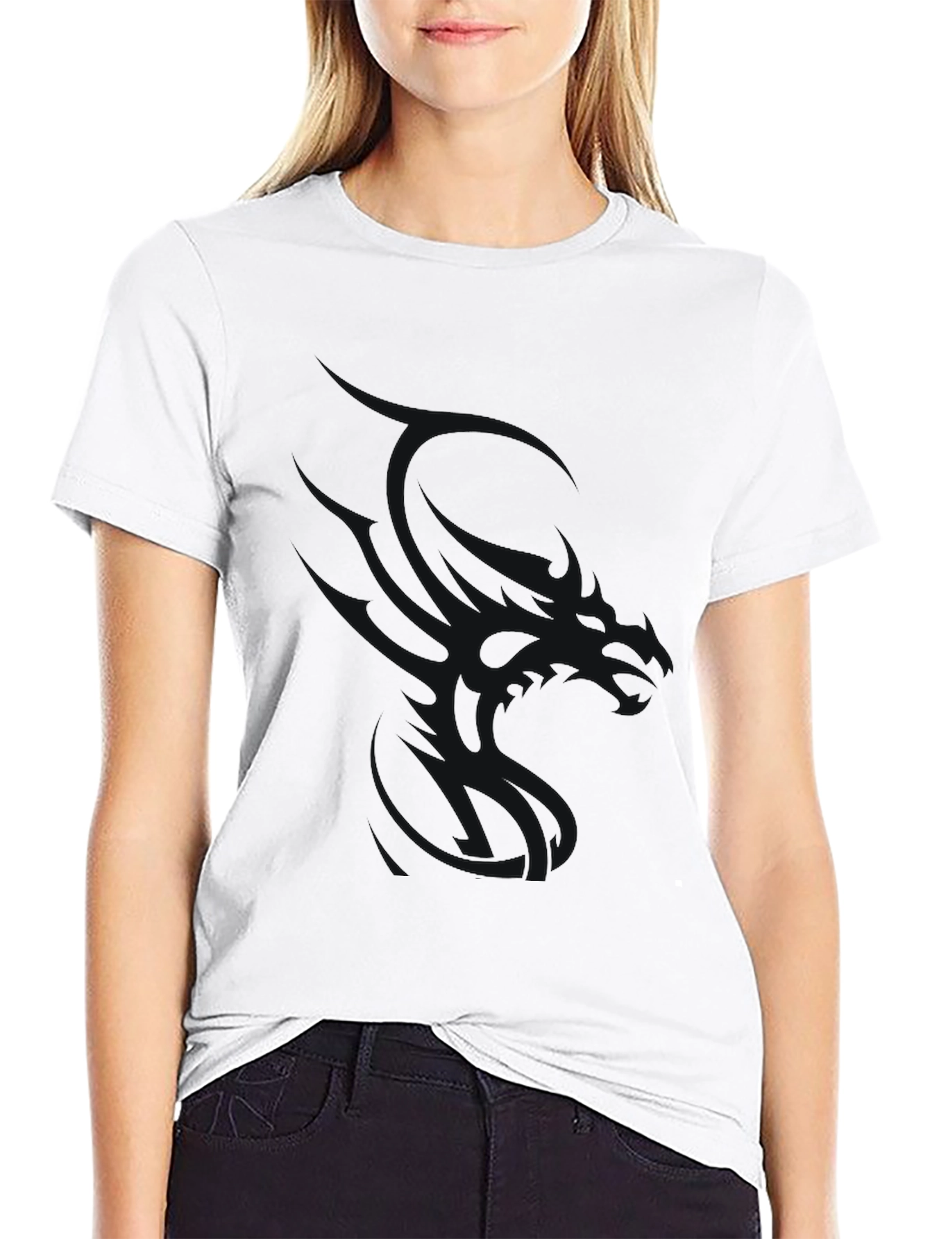Mens Black Crew Neck Short Sleeve T-Shirt