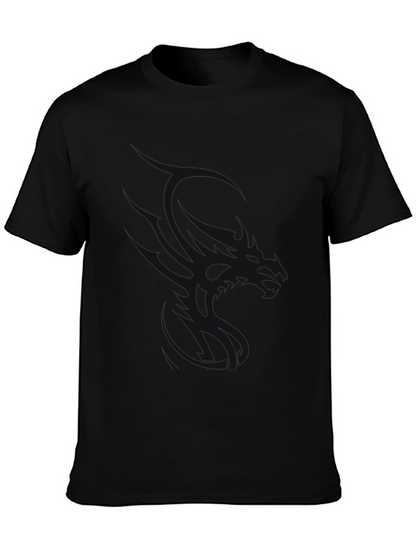Mens Black Crew Neck Short Sleeve T-Shirt