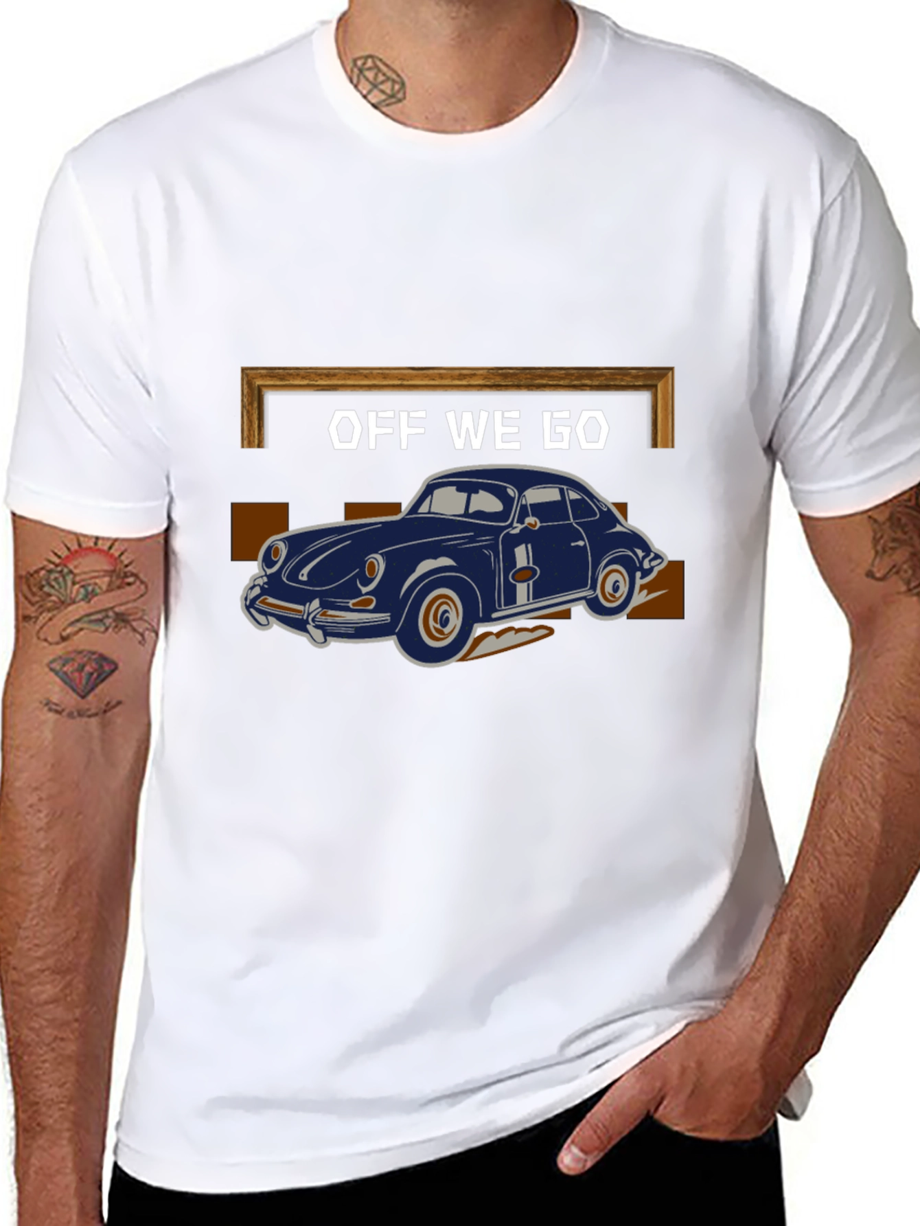 Off We Go Car Graphic T-Shirt