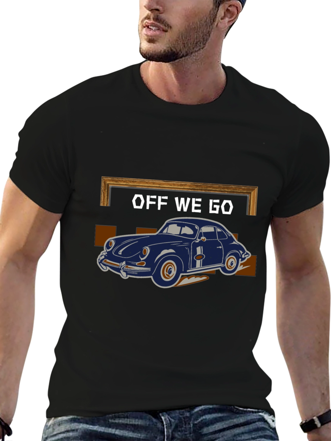 Off We Go Car Graphic T-Shirt