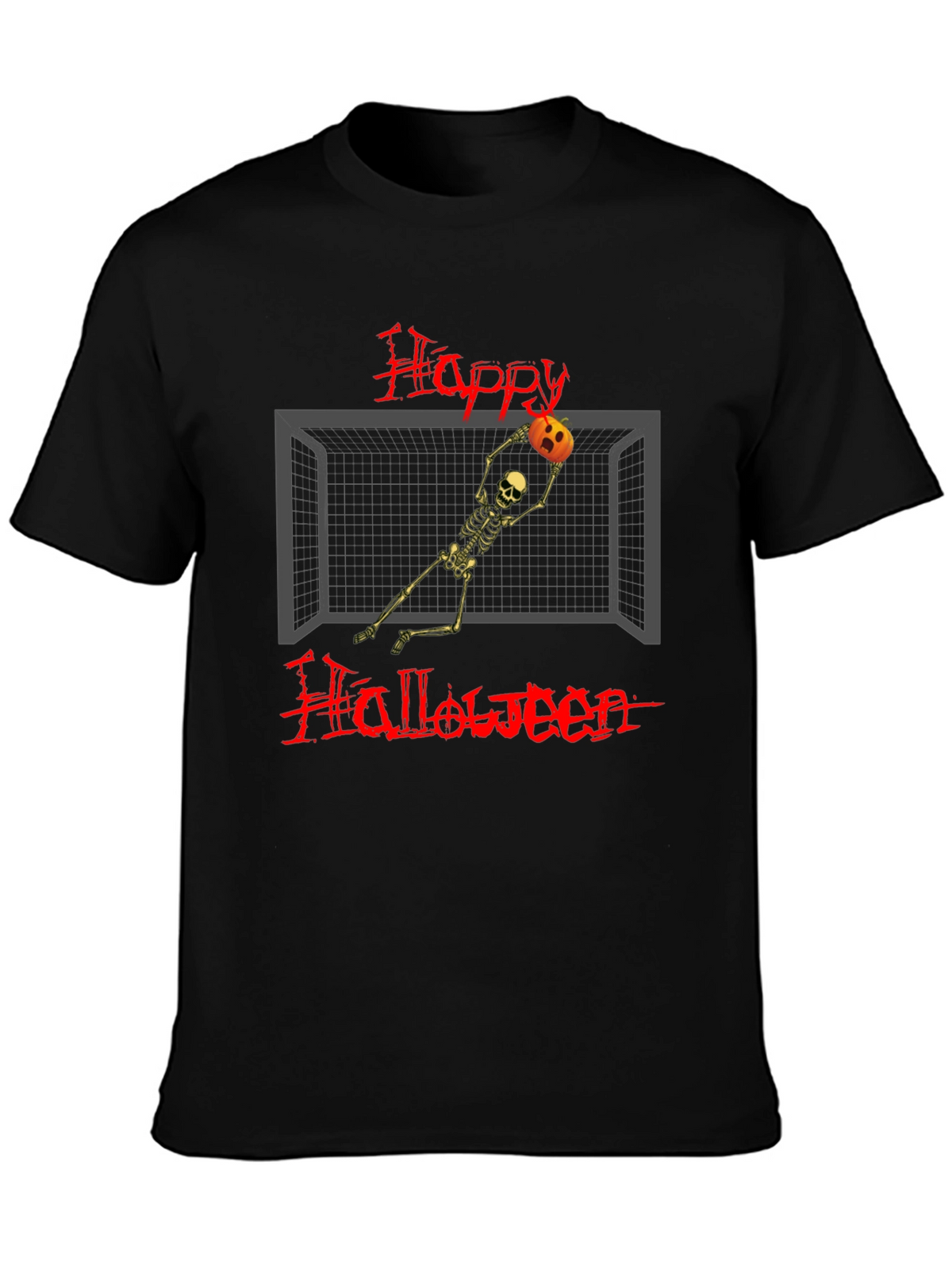 Happy Halloween Skeleton Goalie T-Shirt