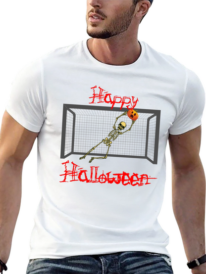 Happy Halloween Skeleton Goalie T-Shirt