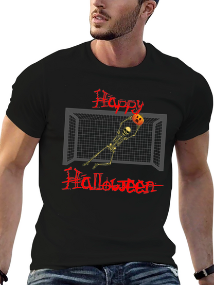Happy Halloween Skeleton Goalie T-Shirt
