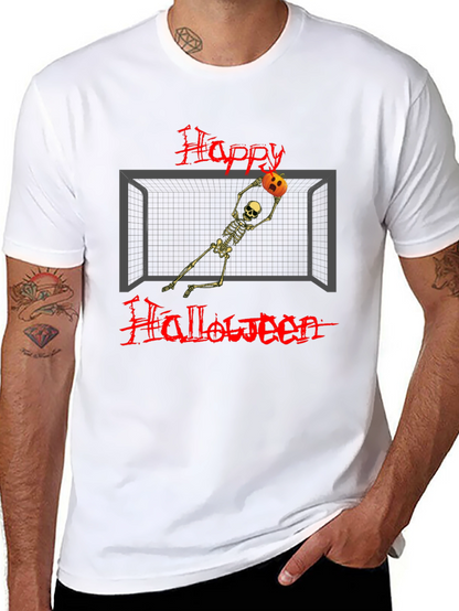 Happy Halloween Skeleton Goalie T-Shirt