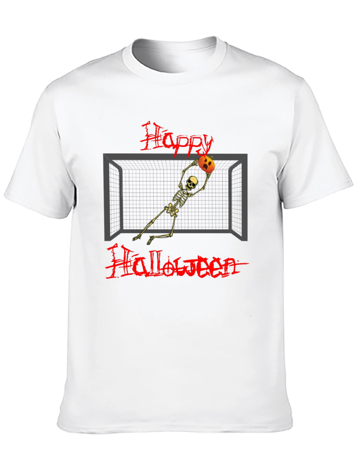 Happy Halloween Skeleton Goalie T-Shirt