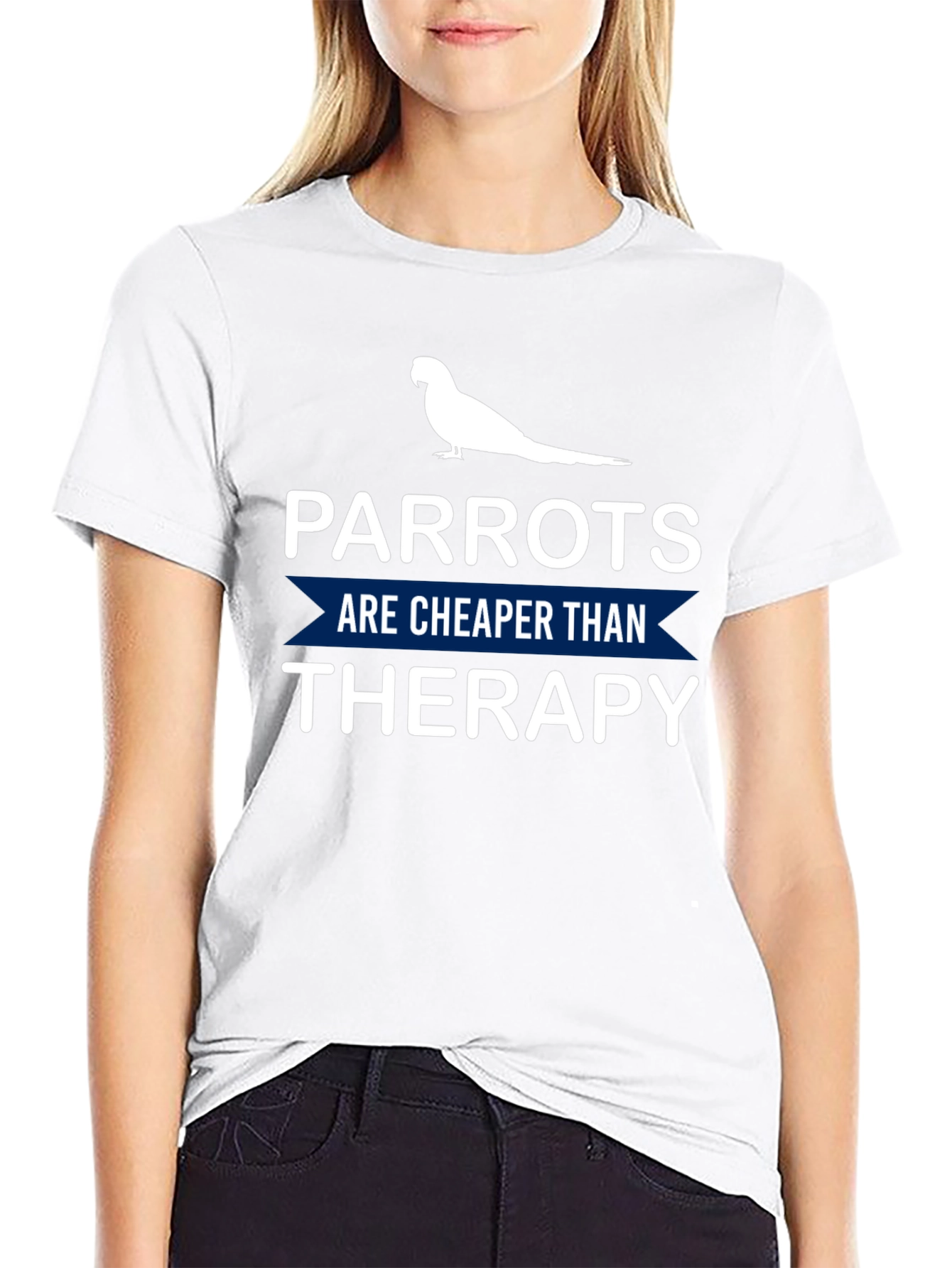 Parrot Therapy T-Shirt: Cheaper Than Therapy!