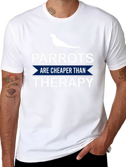 Parrot Therapy T-Shirt: Cheaper Than Therapy!