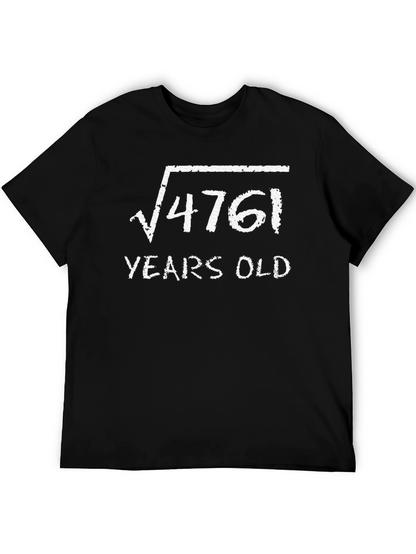 Funny Math Birthday T-Shirt - Square Root 4761