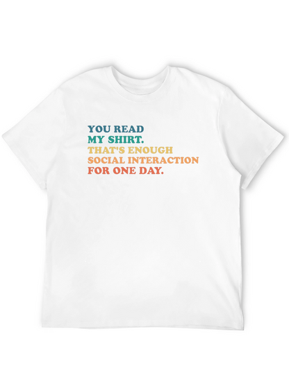 Social Interaction T-Shirt - Introvert Humor Tee