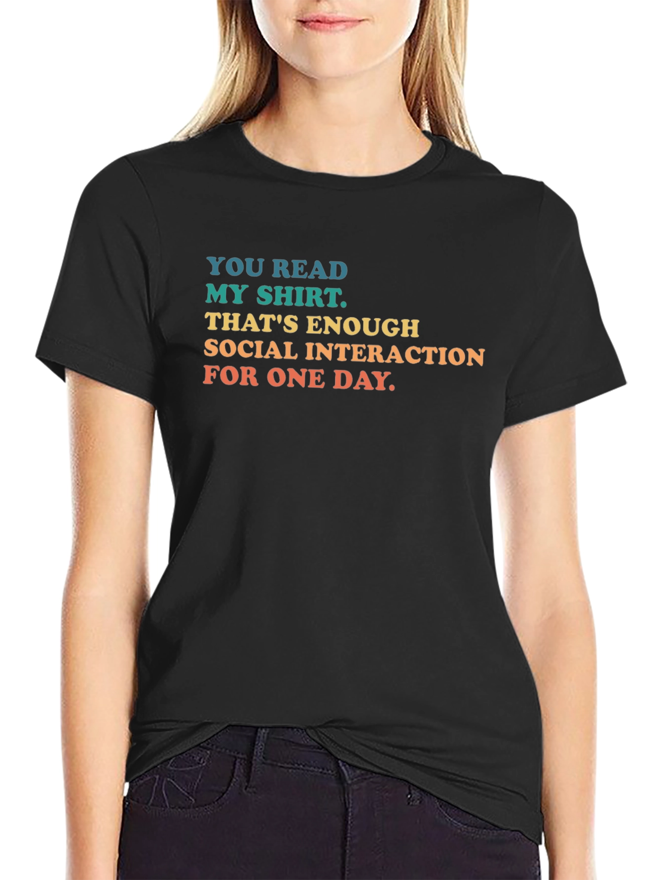 Social Interaction T-Shirt - Introvert Humor Tee