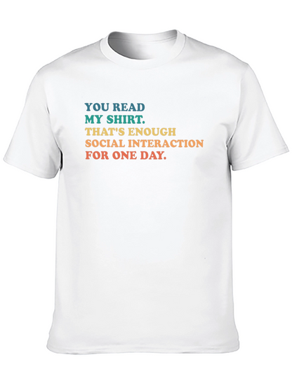 Social Interaction T-Shirt - Introvert Humor Tee