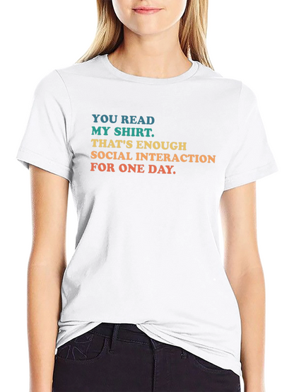 Social Interaction T-Shirt - Introvert Humor Tee