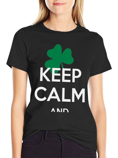 Keep Calm Shamrock T-Shirt - St. Patricks Day Tee