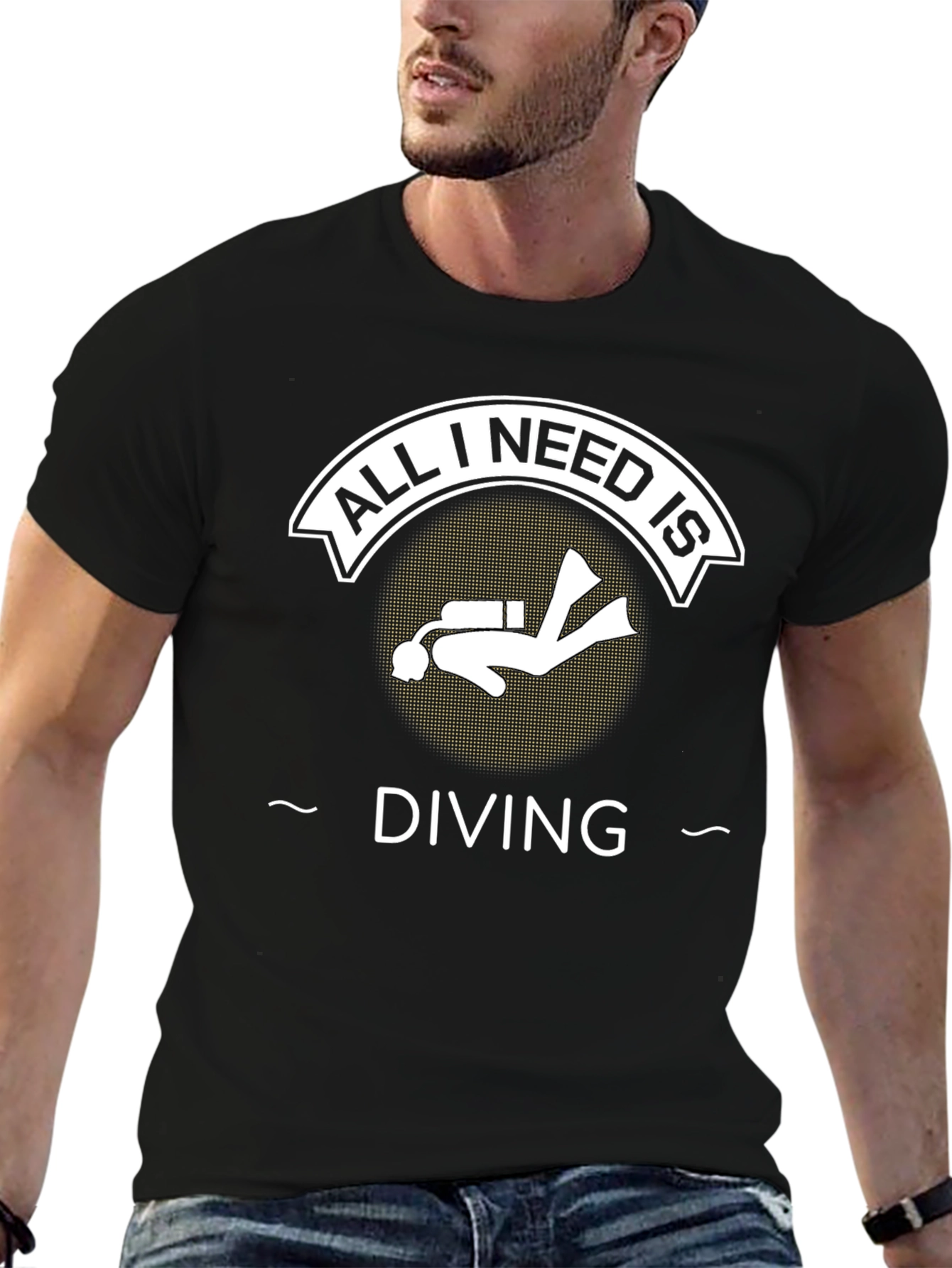 All I Need is Diving Black T-Shirt
