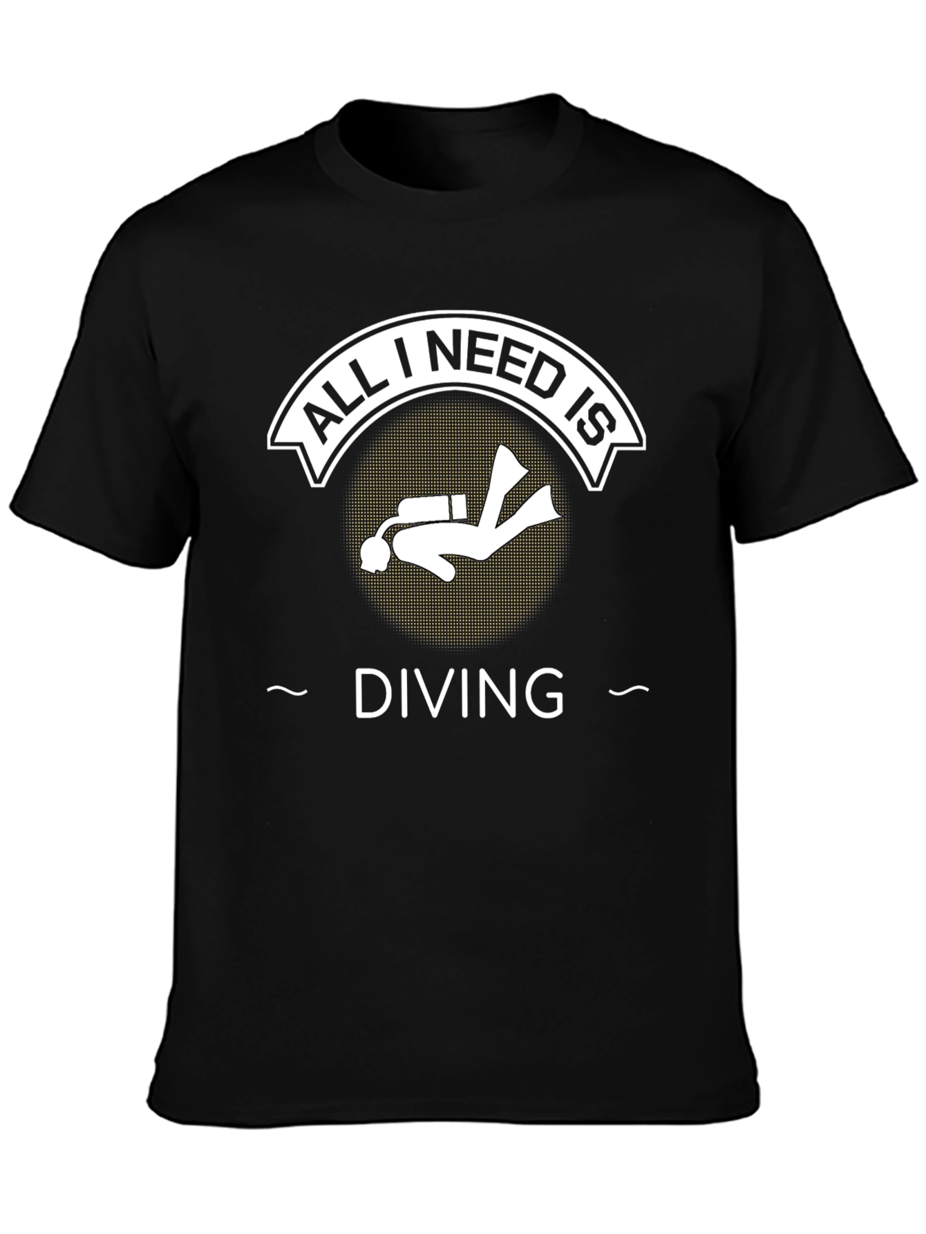 All I Need is Diving Black T-Shirt