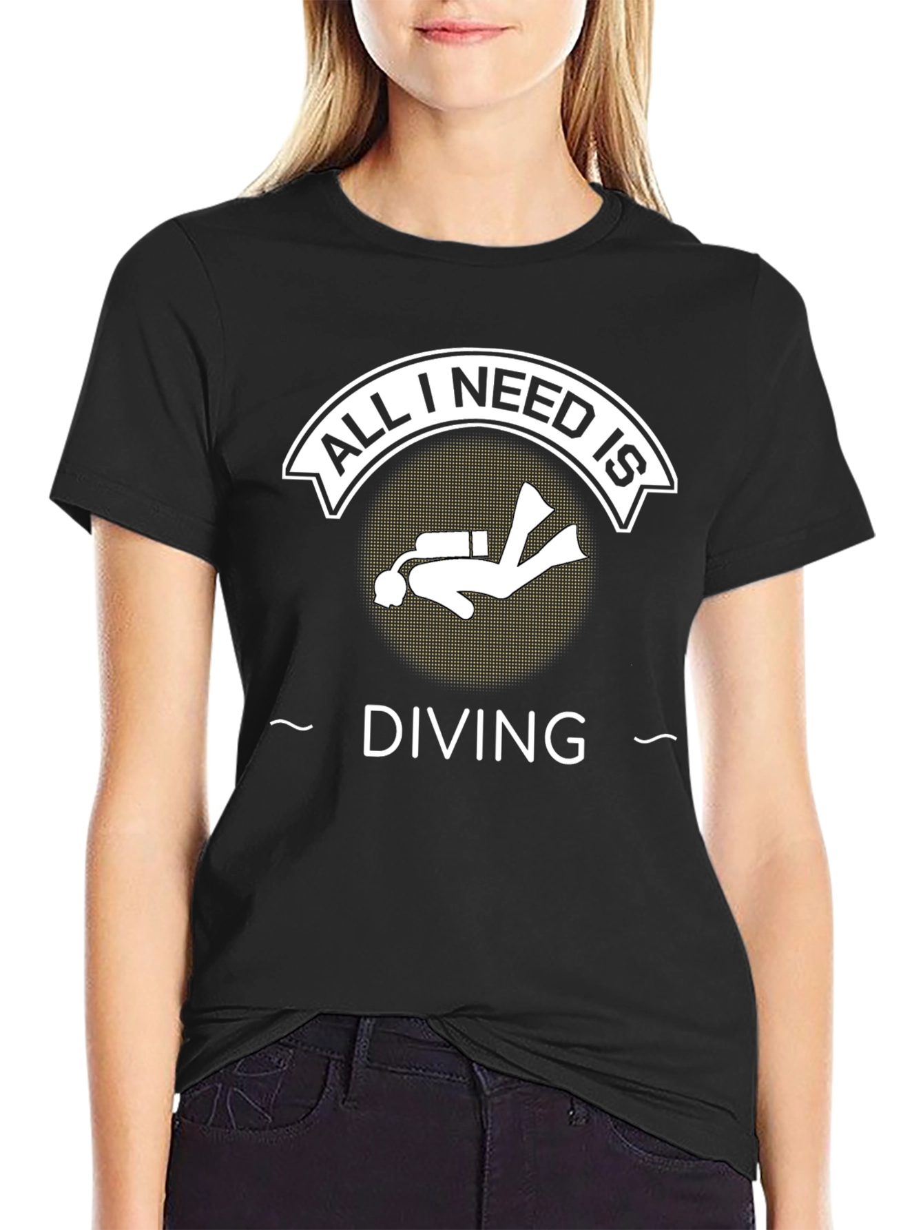 All I Need is Diving Black T-Shirt