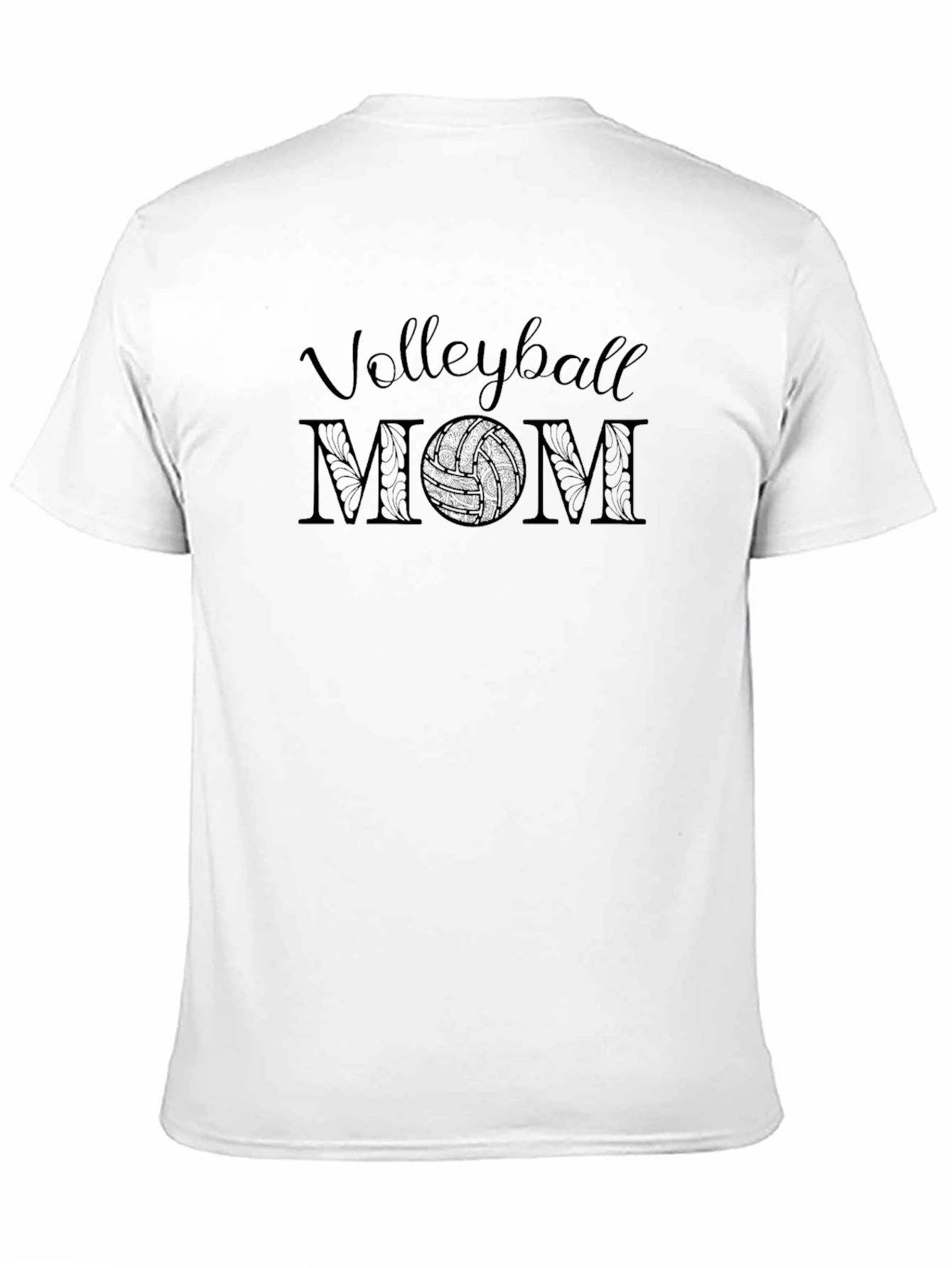 Volleyball Mom Graphic T-Shirt - Black