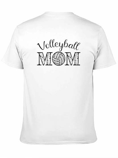 Volleyball Mom Graphic T-Shirt - Black