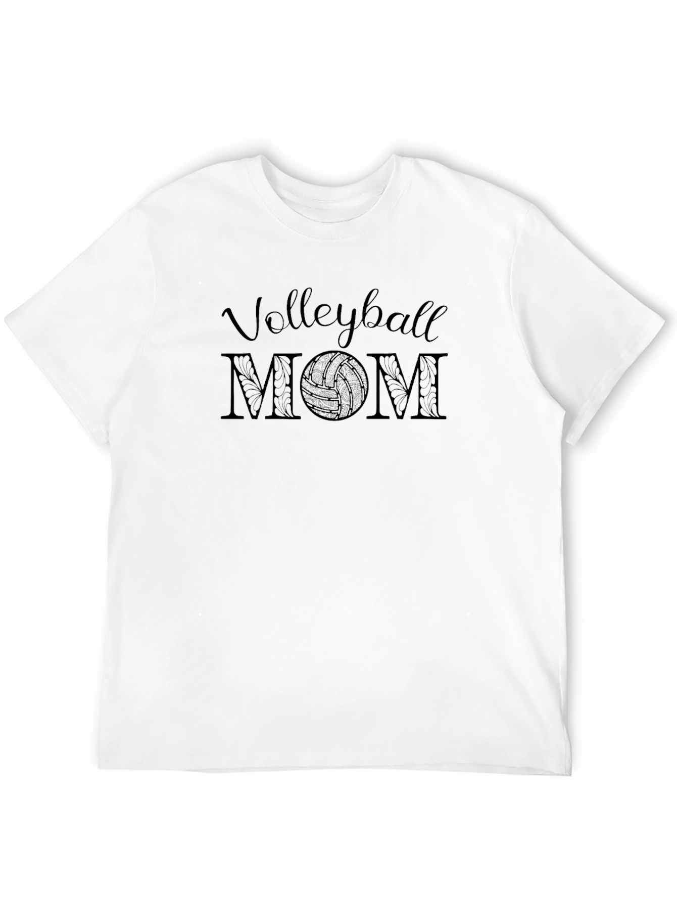 Volleyball Mom Graphic T-Shirt - Black
