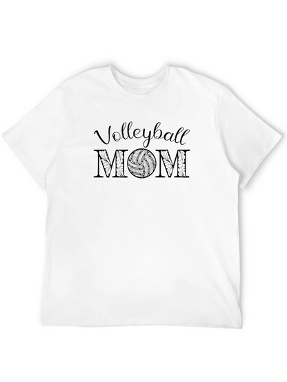 Volleyball Mom Graphic T-Shirt - Black