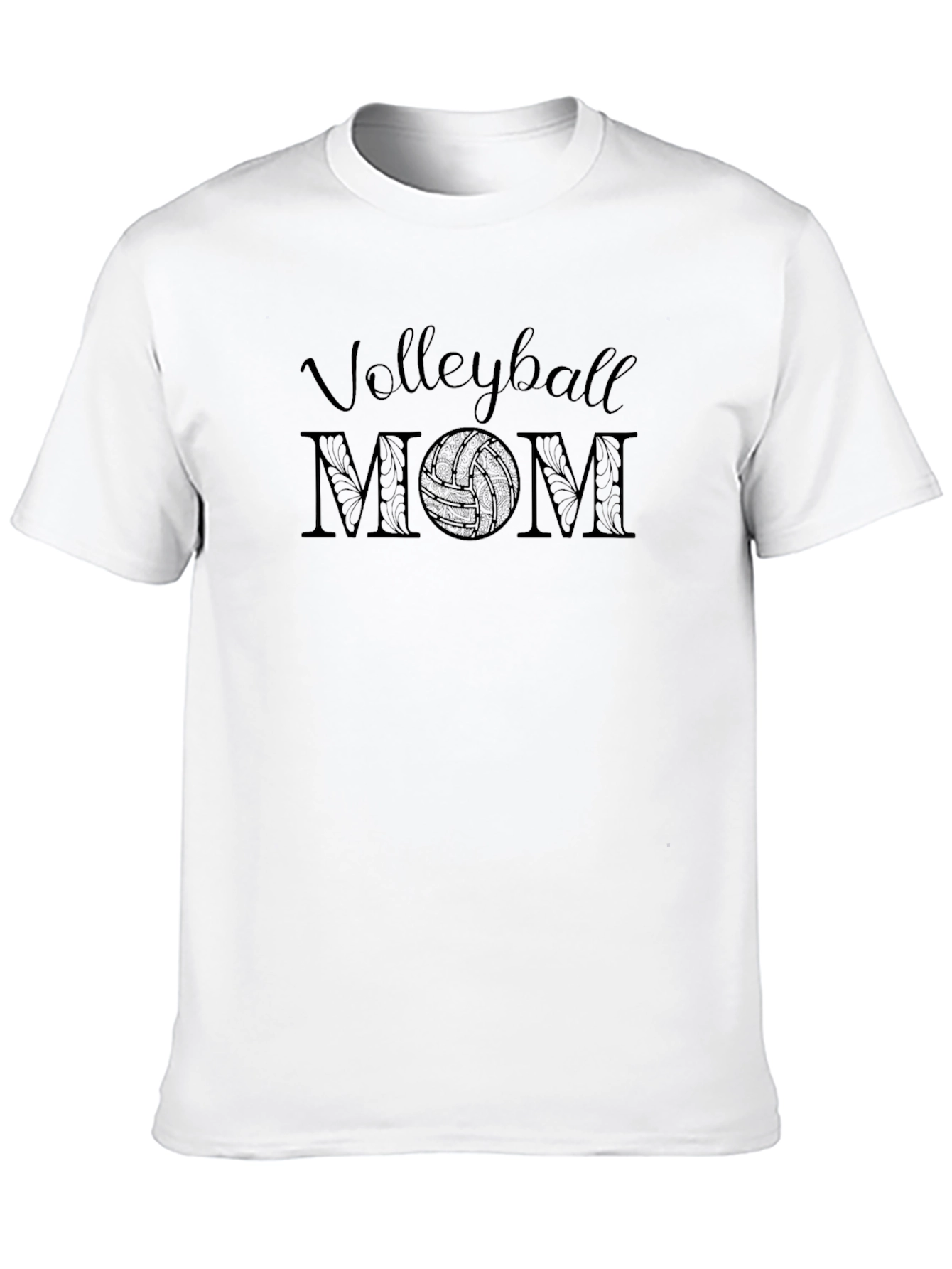 Volleyball Mom Graphic T-Shirt - Black