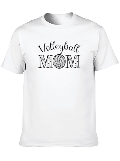 Volleyball Mom Graphic T-Shirt - Black