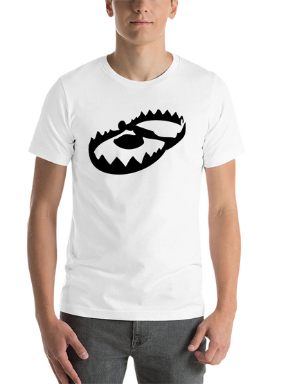 Black Graphic Tee - Bear Trap Design