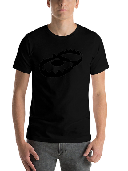 Black Graphic Tee - Bear Trap Design