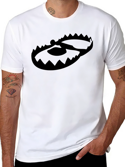 Black Graphic Tee - Bear Trap Design