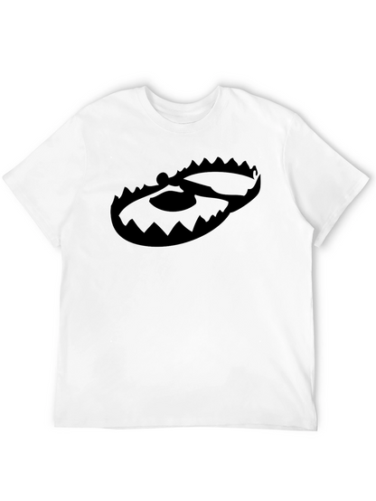 Black Graphic Tee - Bear Trap Design