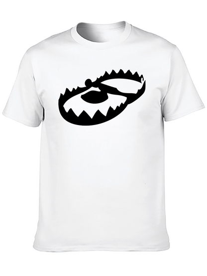 Black Graphic Tee - Bear Trap Design