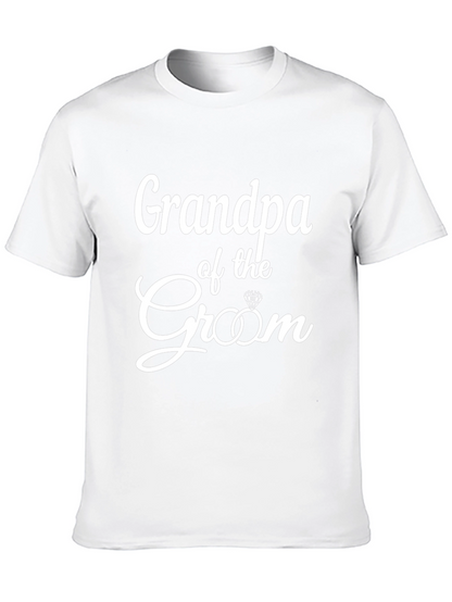 Grandpa of the Groom T-Shirt - Wedding Party Apparel