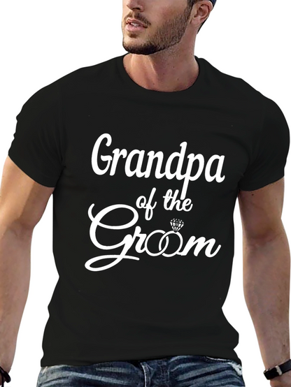 Grandpa of the Groom T-Shirt - Wedding Party Apparel