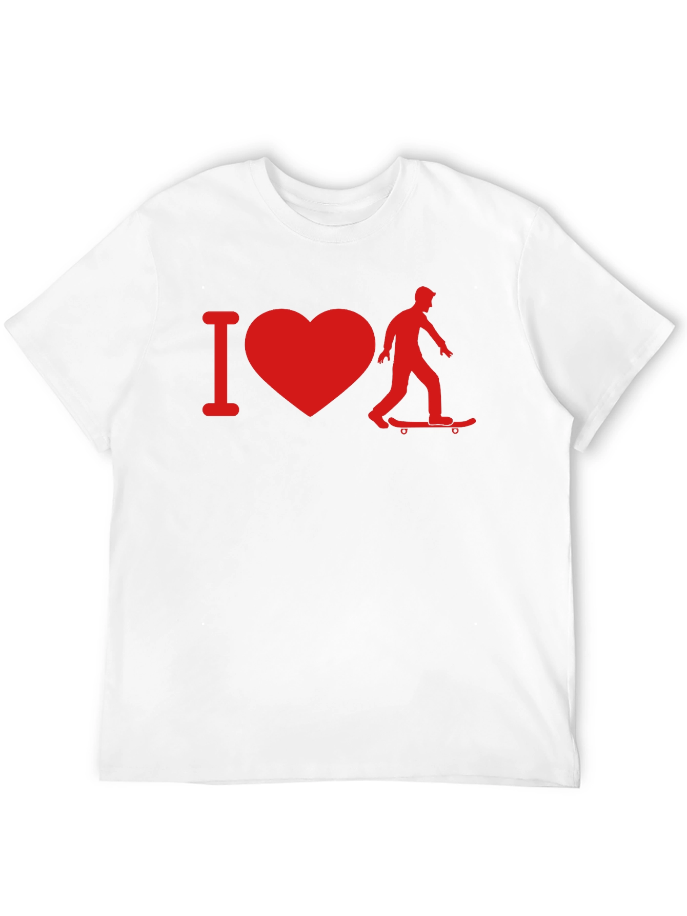 I Heart Skateboarding T-Shirt - Black